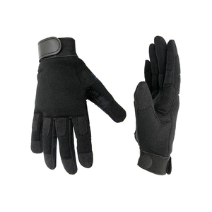 Durable mechanic gloves with reinforced fingertips and <b>cushioned</b> palm <b>padding</b> designed for heavy tool handling tasks - Product Image 1