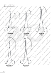 Fórceps de arteria RUMEL quirúrgicos reutilizables más vendidos Fórceps de disección y ligadura en ángulo de acero inoxidable de alta calidad - Product Image 6