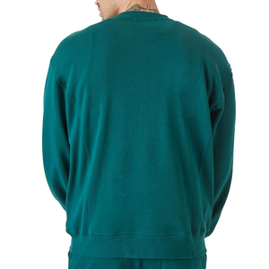 Ensemble sweat-shirt et short amples pour hommes, 100 % coton, grande taille, imprimé écologique, en molleton, vente en gros - Product Image 2