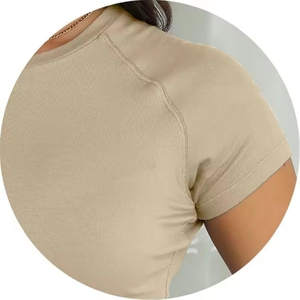 T-shirt décontracté pour femmes T-shirts pour femmes saison d'été T-shirt pour femmes en coton vierge de haute qualité - Product Image 6