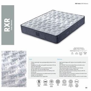 Matelas orthopédique double face durable en mousse haute densité, tissu tricoté respirant, soutien à ressorts Hercules contemporain, 30 cm - Product Image 1