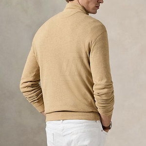 Chaqueta cálida con cremallera 1/4 para hombre con forro térmico y diseño personalizado para actividades al aire libre Chaqueta con cremallera 1/4 para hombre - Product Image 5