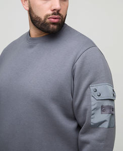 Sudadera Básica Extra Grande de Alta Calidad Hecha a Medida con Bolsillos Cargo, 100% Algodón Transpirable, Estilo Hip Hop - Product Image 6