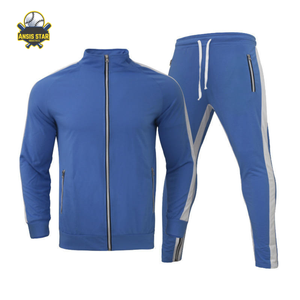 Survêtements personnalisés de qualité supérieure pour hommes Combinaison de couleurs coupe ajustée pour hommes vêtements d'entraînement Spandex - Product Image 2