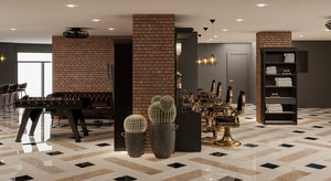 Mueble de Peluquería y Barbería de Diseño Moderno con Espejo y Acabado Lacado, Madera de Alta Calidad, Ecológico, Duradero y Comercial - Product Image 3