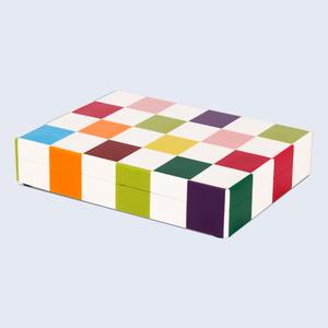 Caja de Joyería Rectangular Personalizada con Incrustaciones de Hueso, Ecológica y Hecha a Mano, Elegante Caja de Almacenamiento y Recuerdos - Product Image 1