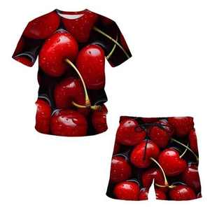 Bajo MOQ FASHION Individuación Foto y texto Combo Impresión gráfica Camiseta y pantalones cortos Activewear Set Sublimación personalizada Camisetas - Product Image 2