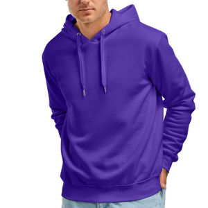 Pull-over à capuche simple de haute qualité pour hommes, sweats à capuche décontractés à manches longues classiques, avec logo propre personnalisé pour hommes - Product Image 1