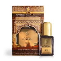 2*5ml Perfume en Roll-On con Aroma Amaderado Fresco, Concentrado, Sin Alcohol, Sets de Viaje y Mini Fragancias para Mujer, Botella de Vidrio, El Nabil