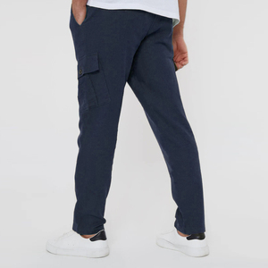 Pantalones CARGO DE joggers para hombre, servicio OEM, color azul marino, secado rápido, algodón, poliéster, cintura media, pantalones cargo para actividades al aire libre - Product Image 2
