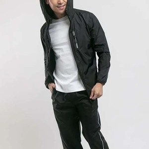 Chaquetas Cortavientos para Hombre, Ropa Urbana de Alta Calidad, Nueva Moda, Impermeables, Transpirables, de Poliéster y Nailon, Color Negro - Product Image 2