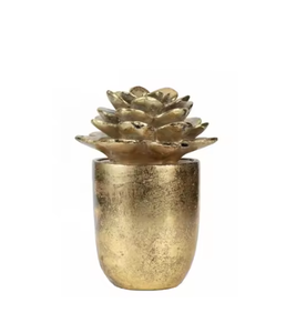 Sculpture en métal aspect antique fini argent élégant pour la décoration de table de bureau à domicile à bas prix quantité minimale de commande et bon marché - Product Image 2