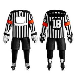 Maillot et short de hockey sur glace personnalisés avec logo par transfert thermique pour équipe sportive 2026 – Uniformes de hockey 100 % polyester - Product Image 6