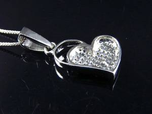 Élégant Mini Coeur S925 Argent Sterling Avec Moissanite Pendentif Diamant Rond Idéal Pour Fête Et Cadeau Bijoux Hommes Femmes - Product Image 2