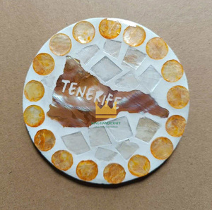 Vente en gros en vrac Sous-verres MÈRE DE PERLE Sous-verres MOP de l'usine du Vietnam Livraison rapide à bas quantité minimale de commande Nouvelle arrivée - Product Image 4