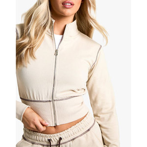 OEM 100% Survêtement en molleton de coton pour femmes Offre Spéciale Survêtements pour femmes de coupe décontractée Nouvel arrivage Ensembles de jogging personnalisés - Product Image 4