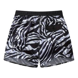 Short de plage décontracté à carreaux pour hommes à séchage rapide 100% polyester Accessoire pour activités nautiques d'été avec poches écologiques - Product Image 5