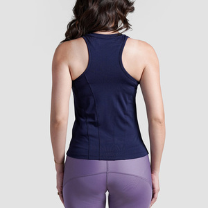 เสื้อกล้ามออกกำลังกายสำหรับผู้หญิงเสื้อกล้ามโพลีเอสเตอร์สแปนเด็กซ์ลำลอง - Product Image 2