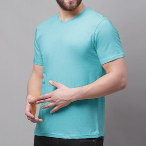 T-shirts en coton pour hommes, coupe ajustée, 180 g/m², couleurs vives, décontractés, haute qualité, vente en gros, pour la mode estivale et le commerce de détail - Product Image 4