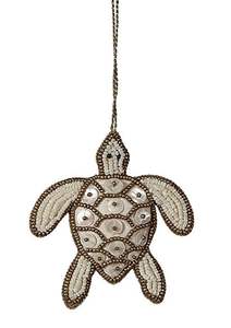 Beautiful rabbit design <b>gold</b> and green coloured seed beaded embroidery keychain and keyring and bag accessories from India - Product Image 2