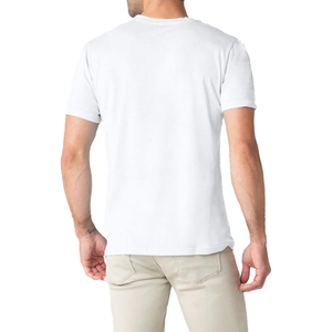 Alta calidad 100% algodón cuello redondo bordado en blanco peso pesado camiseta DTG impresión personalizada Sporting hombres Camisetas cuello redondo - Product Image 2