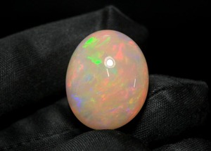 21.10 CT โอปอลทรงหลังเบี้ยโอปอลแบบเอธิโอเปียแท้พลอยโอปอลแบบหลายไฟโอปอลหลวมสำหรับเครื่องประดับอัญมณี ocbirthstone หินของขวัญ - Product Image 2