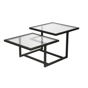 Stainless Steel Modern Coffee <b>table</b> <b>for</b> restaurant Glass Top Metal Iron Frame Stylish Coffee <b>Table</b> <b>for</b> Living Room Decor - Product Image 1