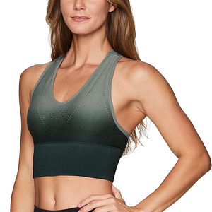 Soutien-gorge de sport simple de haute qualité pour femmes, grande taille, respirant, vêtements de sport de fitness avec logo frontal sans bretelles réglable et sans couture - Product Image 6