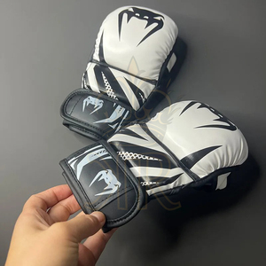 Guantes de boxeo MMA profesionales, saco de arena de medio dedo, guantes de entrenamiento de Karate Muay Thai para hombres y mujeres, Equipo de Boxeo grueso - Product Image 4