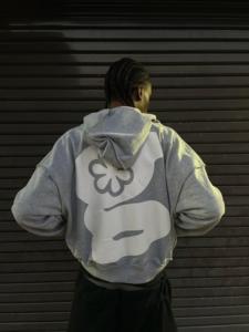 Sweat à capuche cousu à l'envers personnalisé couture inversée conception sweat à capuche pour hommes point de broderie pull Streetwear à capuche - Product Image 2