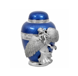 Urne funéraire gravée en aluminium de grande taille pour les cendres humaines sacrées Urne souvenir de qualité supérieure à vendre - Product Image 5