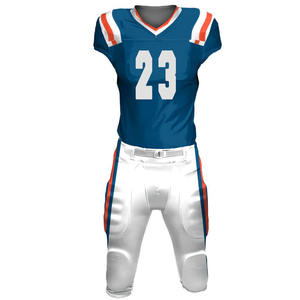 Ensembles d'uniformes de football américain 100% polyester, dernier design, manches courtes, respirant, séchage rapide, prix raisonnable, MOQ faible - Product Image 2