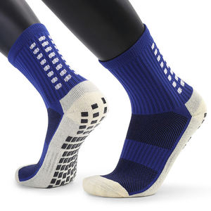 Vente en gros Logo personnalisé Chaussettes athlétiques antidérapantes pour hommes Chaussettes de sport de plein air à prise épaissie pour le football et le football - Product Image 6