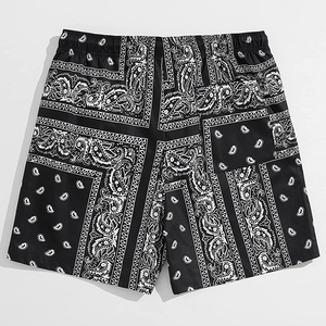 <b>Men's</b> Letter Graphic Print Drawstring Waist Active Track Shorts Print Drawstring Waist Summer Shorts with Pocket - Product Image 1