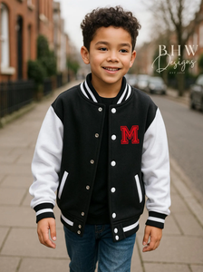 Chaqueta Letterman de Lana para Niños de Secado Rápido para Invierno, Chaqueta Letterman para Hombre de la Mejor Calidad Hecha a Medida, Rellena de Algodón Estándar - Product Image 3