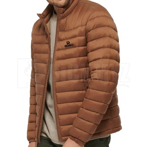 Blouson d'hiver personnalisé 2026 – Nouveauté en gros – Blousons matelassés en nylon coupe-vent et imperméables avec fermeture éclair et logo frontal – En promotion - Product Image 2
