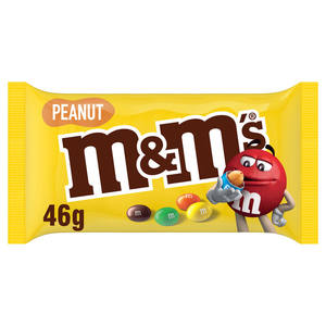 M&M'ss Peanut 46g Mini Sacs Boîte de 12 |   Bonbons au chocolat frais scellés en usine |   Distributeur en gros et vente au détail - Product Image 1