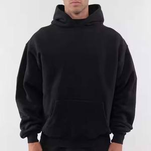 Sudadera con capucha de alta calidad para hombre 100% algodón mezclado polar invierno peso pesado sudadera colores básicos sudaderas con capucha para hombres y mujeres - Product Image 2