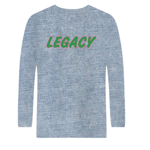 T-shirt à manches longues Denim 08 Legacy, vêtements de sororité grecque, rose vert, été, coton biologique, écologique, décontracté, élégant - Product Image 5