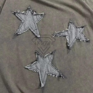 T-shirts surdimensionnés en détresse de couleur unie pour unisexe nouvelle vente entière à la mode T-shirts pour hommes en détresse unis vierges - Product Image 2