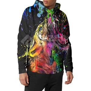 Sweat à capuche à sublimation avec logo personnalisé, tenue décontracté, sweats à capuche à sublimation, sweats à capuche en coton mélangé de base en coton polyester - Product Image 4