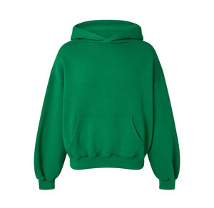 Sweat-shirt d'hiver surdimensionné pour hommes 100% coton sans cordon de serrage à manches longues en polaire lourde sweats à capuche thermiques pour homme - Product Image 1
