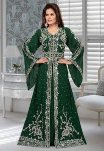 Wholesale Price Offer Hand Crafted <b>Kaftan</b> Abaya with Heavy Beads Work Exclusive <b>Beach</b> Party Wear Style Caftan Button/button-up - Product Image 3