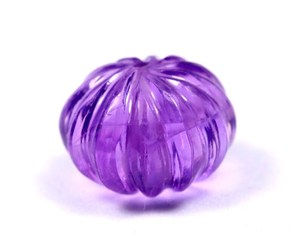 พลอยสีม่วงธรรมชาติแกะสลักด้วยมือสำหรับทำเครื่องประดับ - Product Image 1