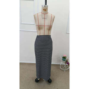 Jane's Women's High Waist Side Slit <b>Long</b> Viscose <b>Skirt</b>, Elegant Casual Maxi <b>Skirt</b> for Daily Wear - Product Image 4