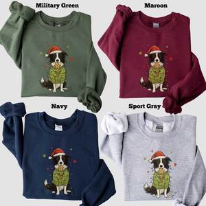 Sweat-shirt de Noël en tricot décontracté en gros, personnalisé, unisexe, surdimensionné, en polyester, col rond, pour l'automne - Product Image 2