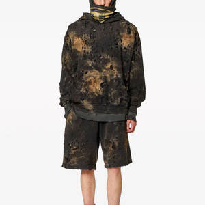 เสื้อมีฮู้ดผ้าคอตตอนแบบผสม, เสื้อมีฮู้ดสวมใส่สบาย - Product Image 4