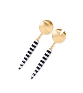 Outils de salade de serveur de salade de finition argentée de conception de poignée incurvée parfaits pour des restaurants hôtel et ressource de l'Inde - Product Image 2