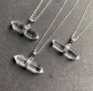 Rhodonite tranche 20mm collier de gemme avec lien macramé cordon réglable collier à la main cordon chaîne breloque pour bijoux de mode - Product Image 2