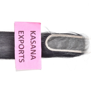 Extensiones de Cabello Humano Vietnamita con Cierre HD 2*6, Cabello Virgen con Cutícula Alineada, Procesamiento de Doble Trama a Máquina, Sin Color, para Mujeres - Product Image 4